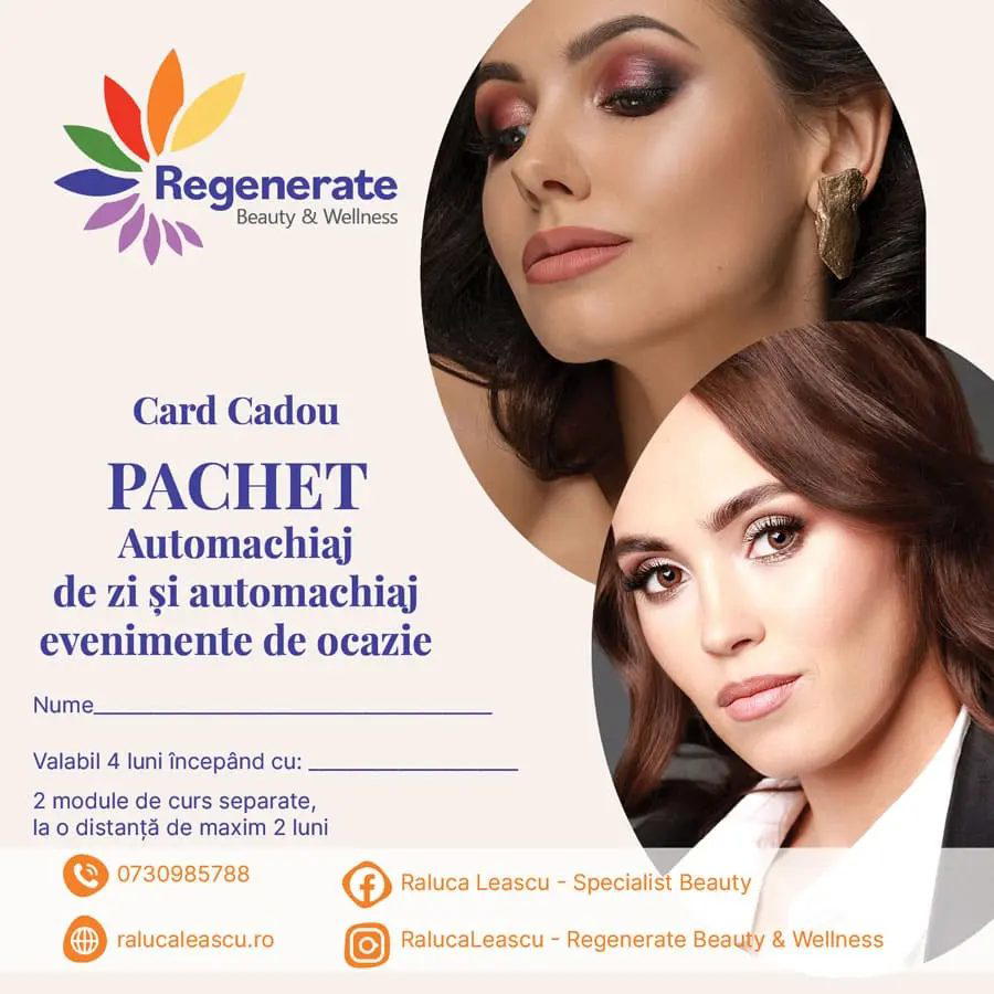 Regenerate with Raluca Leașcu - Make-up Artist & Trainer Curs Automachiaj | Cosmetolog