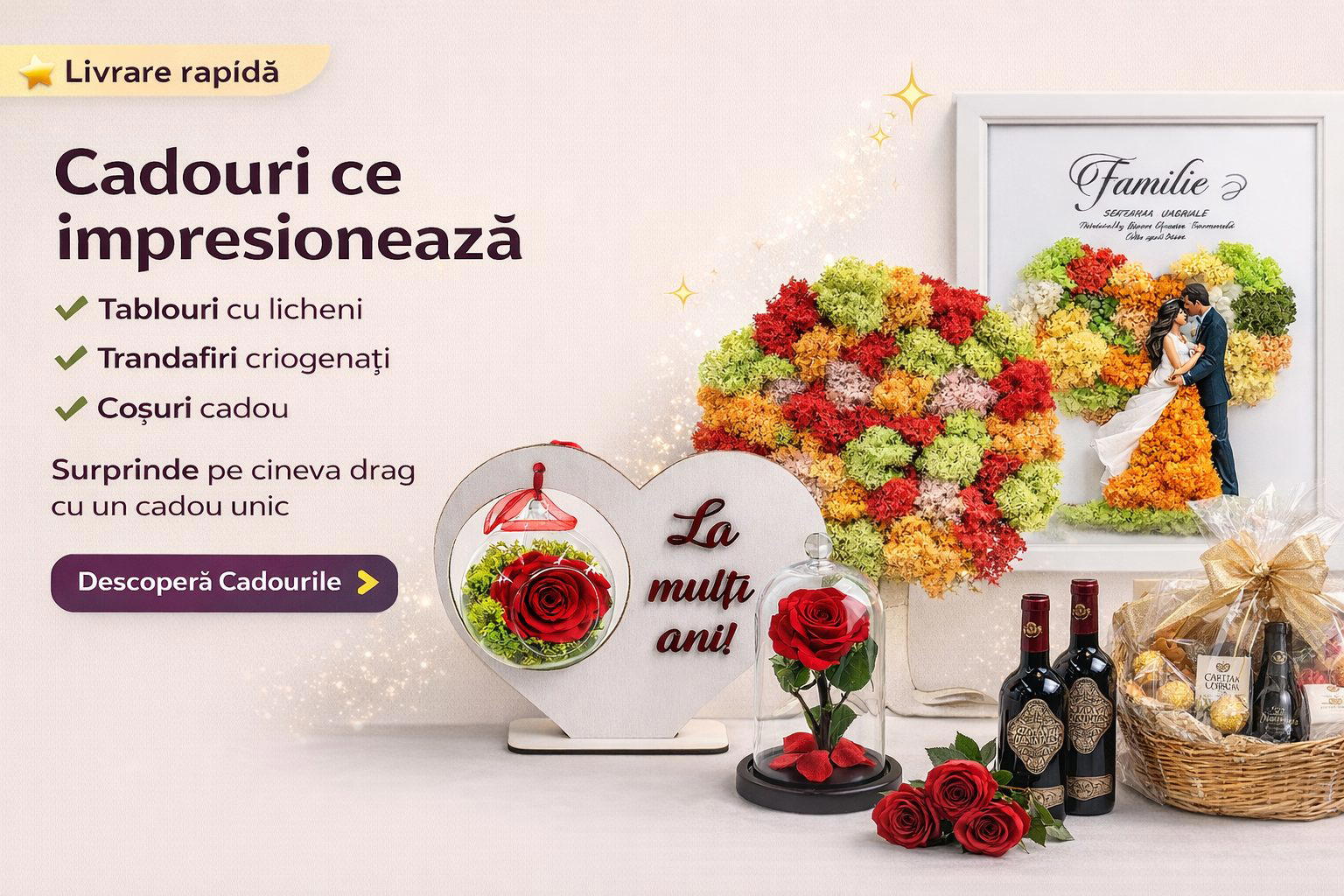 Livrare flori si cadouri raftulcucadouri