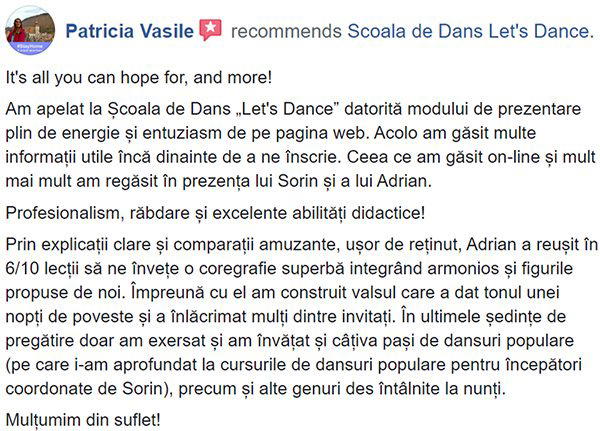 Școala de Dans Let's Dance